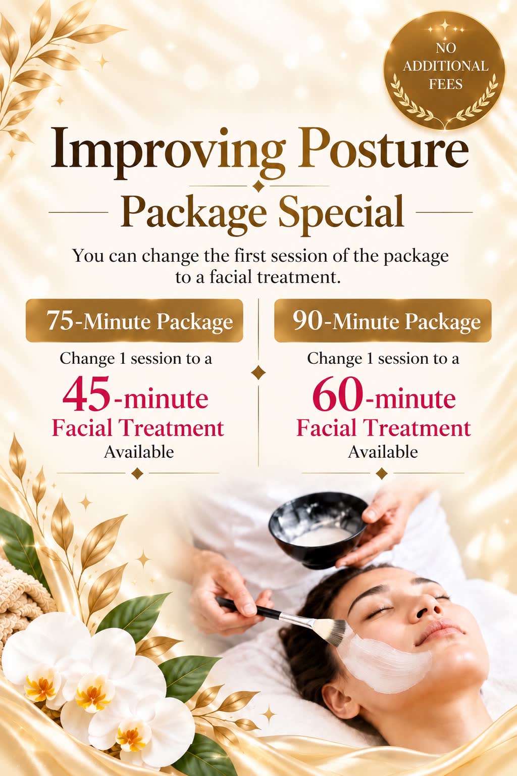 Improving Posture Package Special - swap 1 session for a facial treatment